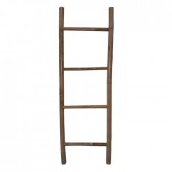 Estantería de bambú con forma de escalera